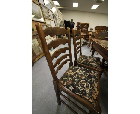 4 ladder back chairs