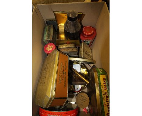 Box of Vintage Tins