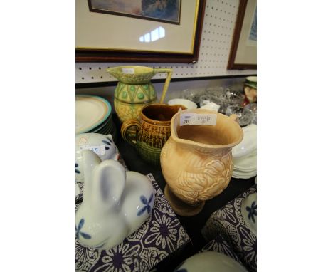 Trio of vintage flower jugs
