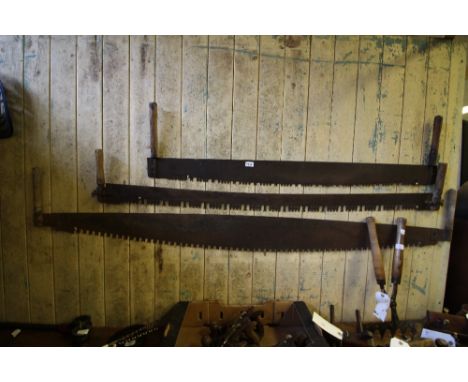 3 Vintage Cross-Cut Saws