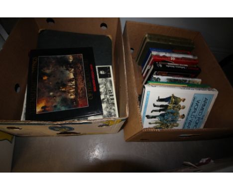2 Boxes of Military Books including Navy &amp; Army Illustrated