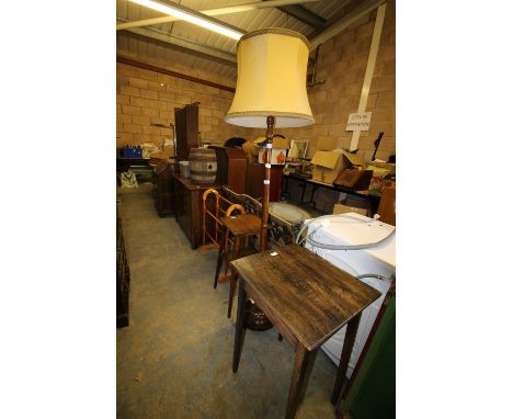 Standard Lamp, 2 Occasional Tables &amp; Towel Rail
