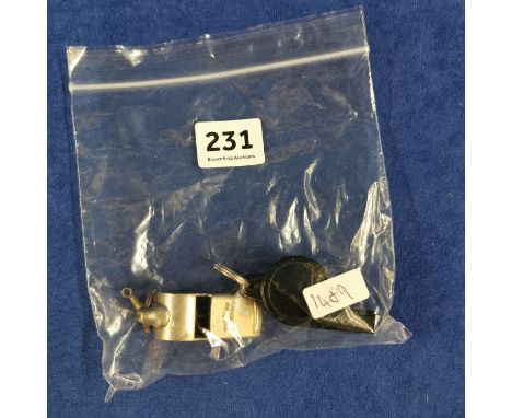 2 VINTAGE WHISTLES