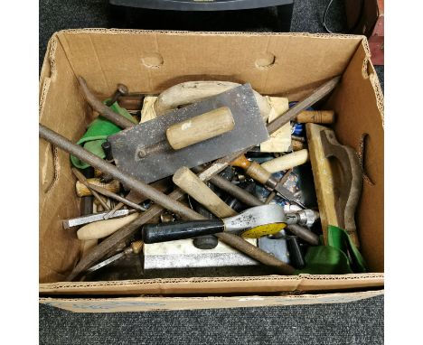 BOX OF OLD TOOLS