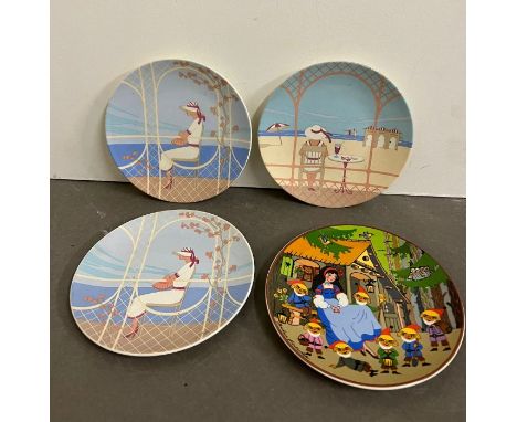 Four Poole collectable plates 