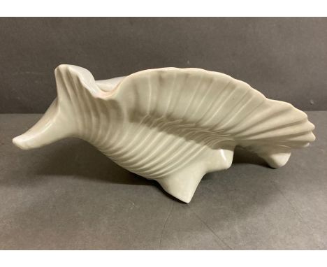 A china couch shell in the manner of Poole Pottery 