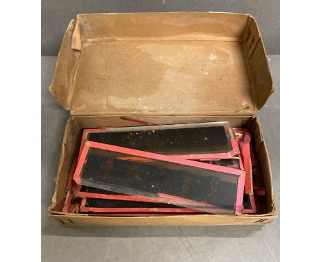 A selection of magic lantern slides.