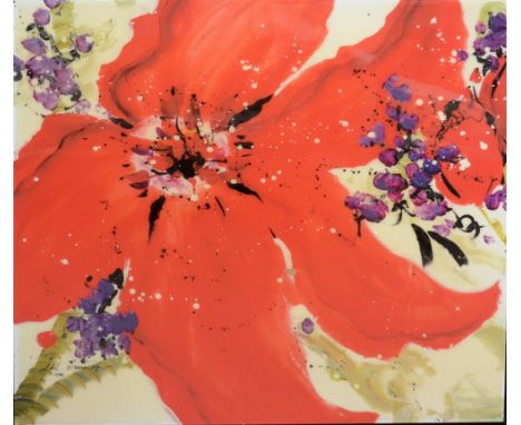 DANIELLE O'CONNOR AKIYAMA;&nbsp;a signed limited edition print on canvas, 'Journey I', edition size&nbsp;195, 76.2 x 76.2cm, 