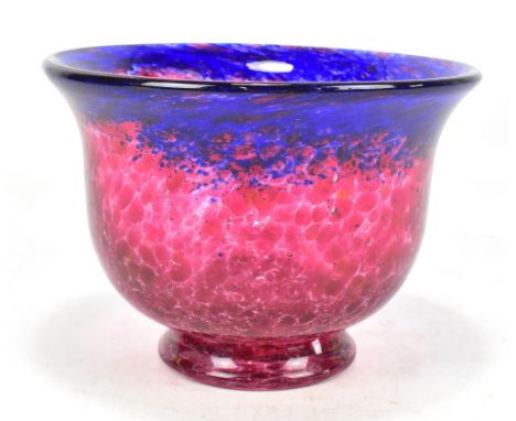 An Art Glass pedestal bowl, with internal mottled decoration, possibly Scottish, height 15cm, diameter 21cm.Additional Inform