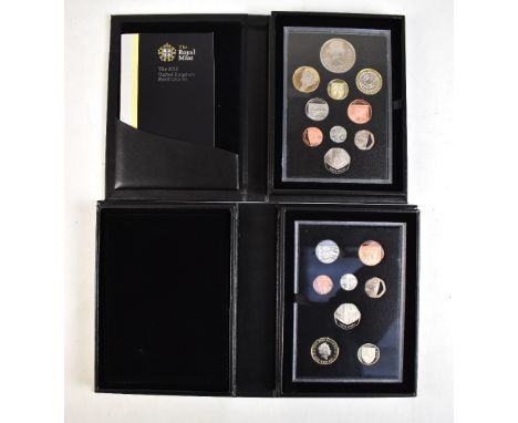 A 2015 United Kingdom definitive proof coin set, cased in presentation box of issue with certificate and booklet titled 'The 