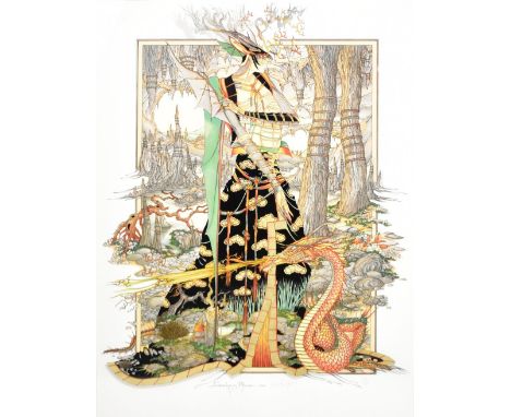 JC GRAHAM ILLINGWORTH (born 1953); a signed limited edition colour print, 'Cementing an Alliance', 209/295, 59 x 45cm, framed