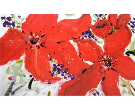 DANIELLE O'CONNOR AKIYAMA;&nbsp;a signed limited edition print on canvas, 'Journey III', edition size&nbsp;195, 130 x 86.3cm,