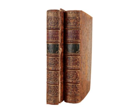 GUYON, ABBÉ DE, 'A NEW HISTORY OF THE EAST-INDIES'volumes I and II, printed for R. and J. Dodsley, London, 1756, in original 
