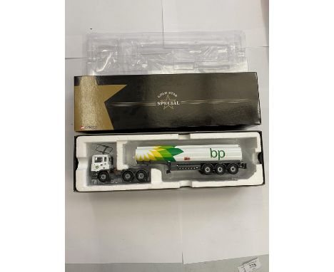 A LIMITED EDITION BOXED DIE CAST GOLD STAR SPECIAL ERF PETROL TANKER - BP, REF NO. CC11907 