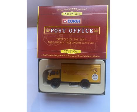 A LIMITED EDITION OF 2000 CORGI BEDFORD TK BOX VAN "POST OFFICE TELECOMMUNICATIONS"  NUMBER 22705 1:50 SCALE - IN MINT CONDIT