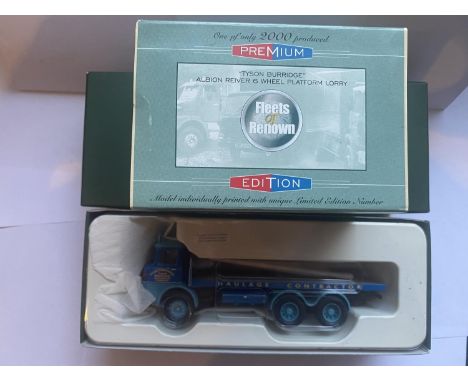 A LIMITED EDITION OF 2000 CORGI ALBION REIVER 6 WHEEL PLATFORM LORRY "TYSON BURRIDGE" 1:50 SCALE NUMBER CC26102 - IN MINT CON