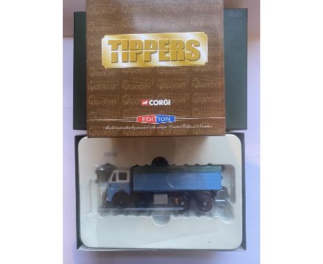 A LIMITED EDITION OF 2000 CORGI LEYLAND OCTOPUS TIPPER "HEAVY TRANSPORT (ECC) LTD" 1:50 SCALE NUMBER CC10602 - IN MINT CONDIT