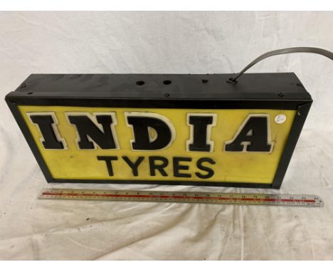 AN INDIA ILLUMINATED LIGHT BOX SIGN 