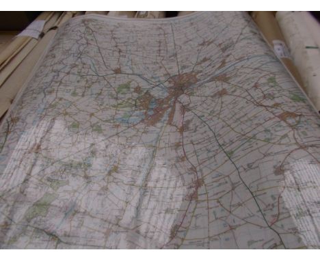 Ordnance Survey Land Ranger map scale 1:50000 of Lincoln and Newark on Trent (laminated)