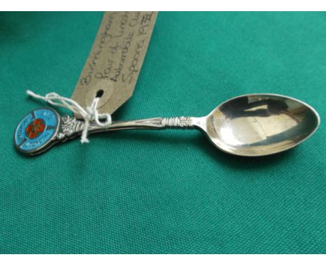 Pair of Lincolnshire Automobile Club presentation spoons (Birmingham 1958)