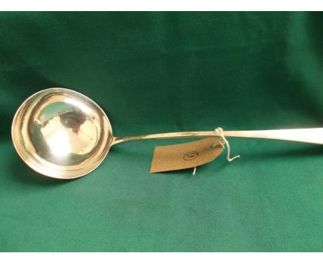 Georgian silver soup ladle (London 1793) 