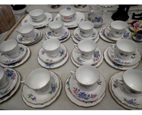 Substantial collection of Melba Floral teaware. Not available for in-house P&amp;P 