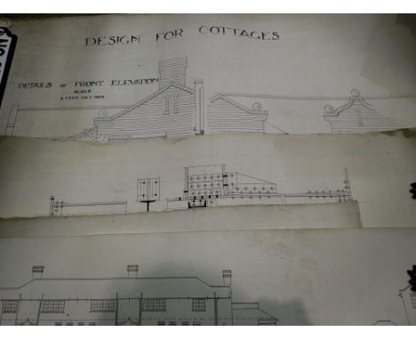 Architectural plans drawn by Richard Miller circa 1915. Not available for in-house P&amp;P 