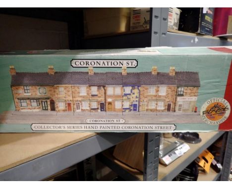 Hand painted Coronation Street model, L: 70 cm. Not available for in-house P&amp;P 