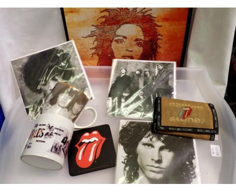 Rock and pop memorabilia including Rolling Stones. Not available for in-house P&amp;P 