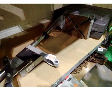Mixed tool items to include battery drill, drill stand, car light tailboard and jerry can. Not available for in-house P&amp;P