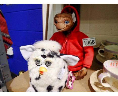 Tiger ET model and a Furby. UK P&amp;P Group 2 (£20+VAT for the first lot and £4+VAT for subsequent lots) 