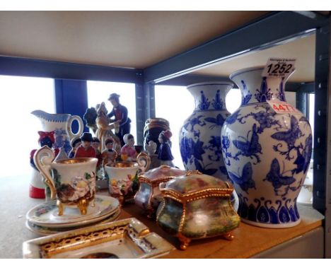 Mixed ceramics including Royal Worcester, Thomas Kinkade, Capodimonte, etc. Not available for in-house P&amp;P 