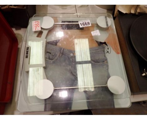 Three digital bathroom scales. Not available for in-house P&amp;P 