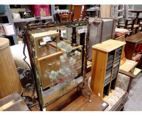 Mirrored steel fire screen. Not available for in-house P&amp;P 