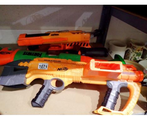 Four NERF guns to include a Fortnite model. Not available for in-house P&amp;P 