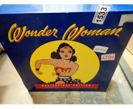 Wonder Woman Masterpiece edition boxed action figure. UK P&amp;P Group 2 (£20+VAT for the first lot and £4+VAT for subsequent