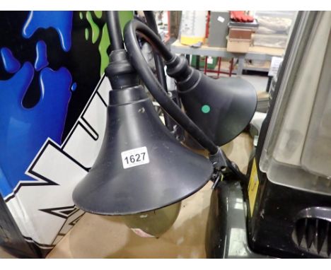 Two outdoor Ansell Lighting lights. Not available for in-house P&amp;P 