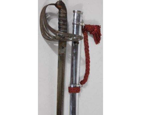 A British Rifle Officer's army sword, 1827 pattern with a Wilkinson's single fullered blade, by Ball & Nash of London, stampe