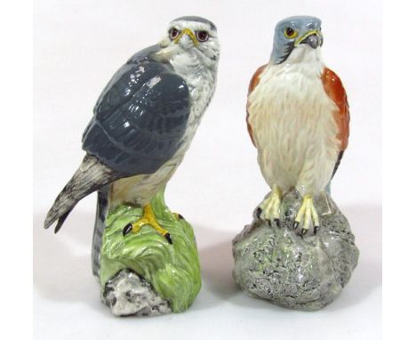 A Beswick Beneagles kestrel decanter, printed marks beneath, 18cm high, and another Merlin. (2)