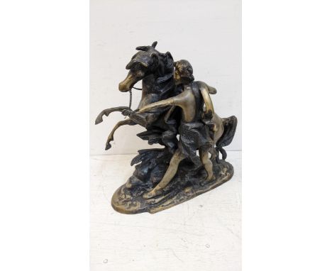 A cast metal model of a Marley horse on a rocking stand, Location: G 
