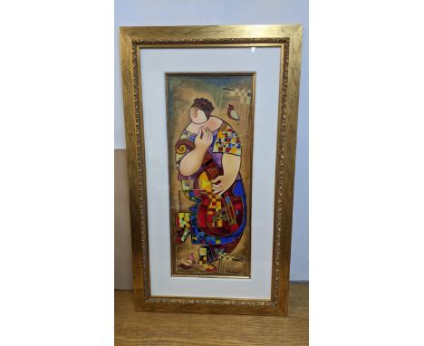 Levi Doit - musician lithograph limited edition framed and glazedLocation: G 