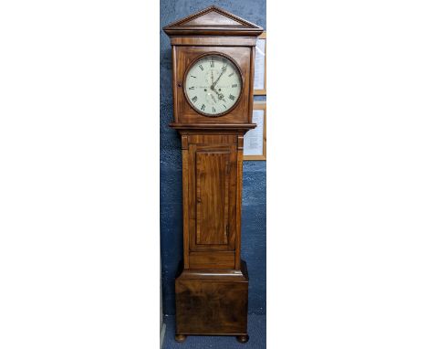 An early 19th century mahogany longcase clock, the circular 12 inch dial inscribed 'William Macdonald Edinburgh' and having R