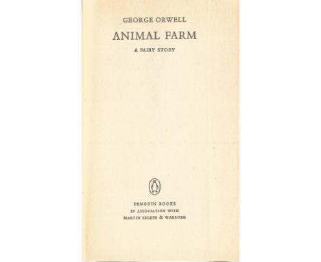 Animal Farm Penguin Paperback Book By George Orwell 1981 Good condition with slight signs of use and shelf wear. Sold on beha