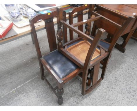 3 vintage stand chairs