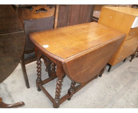 barley twist gate leg table