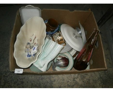 box inc. Delft, e radford and german pottery etc