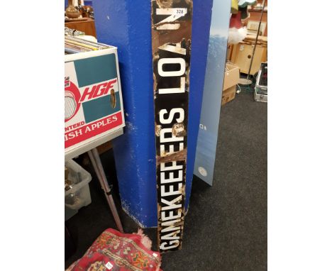 RAILWAY ENAMEL SIGN GAMEKEEPERS LOAN 