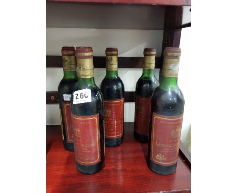 5 BOTTLES OF VINTAGE WINE CHATEAU LA ROSE TRINTAUDON