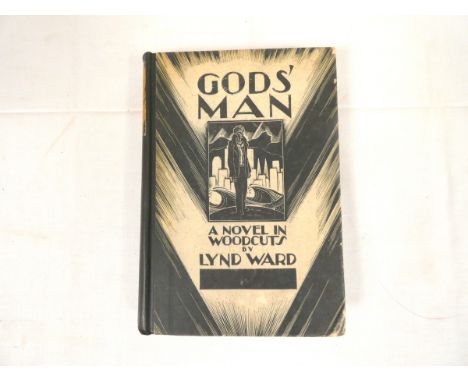 WARD LYND.  Gods' Man, A Novel in Woodcuts. Woodcut illus. throughout. Orig. stylish pict. brds. Jonathan Cape & Harrison Smi
