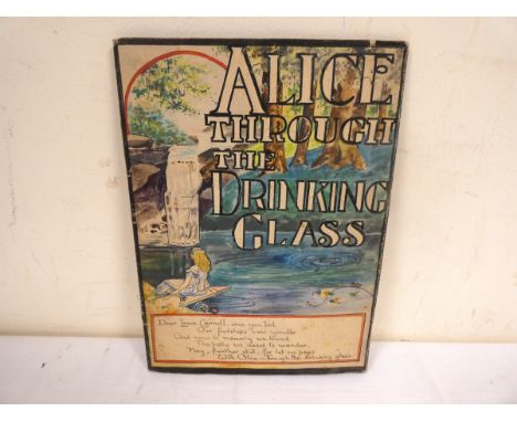 Ephemera - Harrogate Health Salts.&nbsp;&nbsp;Alice Through the Drinking Glass, A detailed layout &amp; suggestions for publi
